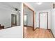 Inviting entryway with hardwood floors and an open floor plan, perfect for greeting guests at 319 Knox Rd, Gibsonville, NC 27249