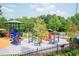 Community playground with colorful equipment and secure fencing, promoting active play at 3536 Greenville Loop Rd, Wake Forest, NC 27587