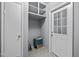 Mud room includes built in shelving and access to the side yard at 4119 Toroella St, Durham, NC 27704