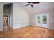 Spacious bedroom featuring vaulted ceiling, neutral walls, and French doors to the backyard at 4220 Hope Valley Road Rd, Durham, NC 27707