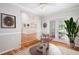 Bright dining area with hardwood floors, french doors and stylish decor at 4220 Hope Valley Road Rd, Durham, NC 27707