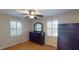 Bedroom featuring hardwood floors, and natural light creating a peaceful and inviting atmosphere at 4509 Stevens Chapel Rd, Smithfield, NC 27577