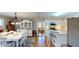 Open concept kitchen and dining room features a spacious layout and eat-in bar at 4509 Stevens Chapel Rd, Smithfield, NC 27577