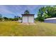 Exterior of a two-car garage with a large open green lawn at 4509 Stevens Chapel Rd, Smithfield, NC 27577