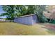 Large exterior shed on a grass lawn with a blue sky backdrop at 4509 Stevens Chapel Rd, Smithfield, NC 27577