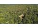 Scenic view of a forest with a road cutting through, revealing the lush greenery and peaceful environment at 5900 Ebenezer Church Rd, Raleigh, NC 27612