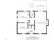 Floor plan showcasing the kitchen, dining room, living room, deck and foyer, providing a clear layout of the home at 6 W Canterbury Ct, Wendell, NC 27591