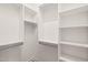 Spacious walk-in closet with multiple shelves and rods, ideal for organized storage at 615 Daniels St # 215, Raleigh, NC 27605