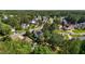 Discover this beautiful neighborhood with lush trees and well-maintained homes from above at 624 Powhatan Dr, Fuquay Varina, NC 27526