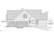 Blueprint depicts a charming home with a two-car garage at 93 Bur Oak Ct, Pittsboro, NC 27312