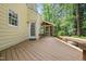 Lovely back deck and screened porch for entertaining with backyard views at 1007 Surry Dale Ct, Apex, NC 27502