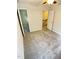 Neutral bedroom featuring carpet and entryways to a closet and the upper level at 109 Elmview Dr, Cary, NC 27519