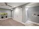 Basement showing closet, tv, and laundry hookups at 117 Synandra Ln, Holly Springs, NC 27540
