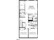 Floor plan showcasing bedrooms, bathrooms, laundry room and walk-in closets at 1247 Shaw View Alley # 201, Raleigh, NC 27601