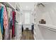 Walk-in closet with custom shelves and ample storage space at 125 Lord Ashley Rd, Raleigh, NC 27610
