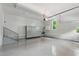 Spacious garage with epoxy floors and ample storage cabinets at 125 Lord Ashley Rd, Raleigh, NC 27610