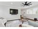 Bright living room features modern decor, and a comfortable seating arrangement at 125 Lord Ashley Rd, Raleigh, NC 27610