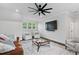 Stylish living room with modern furnishings, a flat screen TV, and ample seating at 125 Lord Ashley Rd, Raleigh, NC 27610