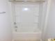 Bright and clean bathroom shower-tub combo with handheld sprayer at 1311 Arena Ln, Fuquay Varina, NC 27526