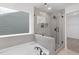 Primary bath featuring a separate shower and bathtub at 140 Summer Mist Ln # 159, Clayton, NC 27527