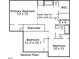 Second floor plan includes three bedrooms, two bathrooms, a laundry area, and a walk-in closet at 1514 Hinchliff Ct, Fuquay Varina, NC 27526