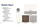 Stylish kitchen materials pkg 2: brellin white cabinets, mesmerist backsplash, and prime RL23 flooring at 164 Gilmer St, Fuquay Varina, NC 27526