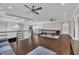 Open game room featuring a pool table, a bar, and stylish chandeliers at 2004 Yamacraw Dr, Knightdale, NC 27545