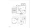 Detailed floor plan showcasing layout of the home's first and second floors with room and feature labels at 203 Worsham Dr., Chapel Hill, NC 27516