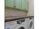 Well-equipped laundry room with modern Samsung washer and dryer at 2082 Weston Green Loop Loop, Cary, NC 27513