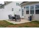 Cozy patio area and fenced backyard, perfect for entertaining at 228 Shingle Oak Rd, Wake Forest, NC 27587