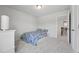 This bedroom has carpet and neutral walls at 241 Fishburn Dr, Apex, NC 27523