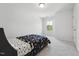 This bedroom has carpet and neutral walls at 241 Fishburn Dr, Apex, NC 27523
