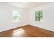 Bedroom with hardwood floors, fresh white paint and good light at 2434 Morningside Dr, Burlington, NC 27217
