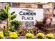 Welcome to Camden Place, a beautiful community with lush landscaping and a welcoming entrance sign at 253 Hank Way, Angier, NC 27501