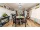 Elegant dining room featuring a glass table, ornate chairs, and sophisticated decor at 2646 Laurel Mill-Centerville Rd, Louisburg, NC 27549