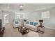 Comfortable living area with plush seating and neutral decor at 293 Gregory Village Dr, Lillington, NC 27546
