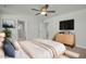 Serene main bedroom with ensuite bathroom and neutral color palette at 293 Gregory Village Dr, Lillington, NC 27546