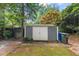 Backyard shed provides ample storage and utility, with convenient outdoor space at 3025 Wycliff Rd, Raleigh, NC 27607