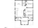 Upstairs floor plan displaying bedroom and bathroom layouts for the property at 323 Beacon Dr, Pittsboro, NC 27312