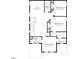 Upstairs floor plan shows the layout of the bedrooms, bathrooms, and walk-in closet at 335 Beacon Dr, Pittsboro, NC 27312