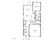 Detailed floor plan showing the layout of the main level, including the kitchen and garage at 335 Beacon Dr, Pittsboro, NC 27312