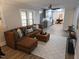 Inviting living room featuring modern decor, a comfortable sofa, and ample space at 3669 W Greensboro Chapel Hill Rd, Liberty, NC 27298