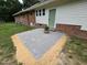 Newly installed brick patio and walk-up to the back entrance of home at 3669 W Greensboro Chapel Hill Rd, Liberty, NC 27298