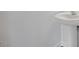 Bathroom pedestal sink with chrome faucet at 422 Grading Stick Ct, Angier, NC 27501