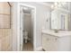 This full bathroom features a single sink, a toilet, and neutral paint at 50 Pebble Creek Dr, Franklinton, NC 27525