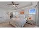 Main bedroom with carpeted floors, and walk-in closet at 518 Toran Dr, Wake Forest, NC 27587