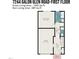First floor plan featuring a bonus room, laundry, bathroom, garage, foyer, and porch at 7244 Galon Glen Rd, Raleigh, NC 27613