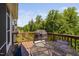 Outdoor deck with dining set and grill, perfect for entertaining guests at 1002 Gilly Ct, Durham, NC 27703