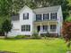 Charming two-story home with a well-maintained lawn and inviting front porch at 1010 Starita Ct, Apex, NC 27502