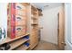 Walk-in closet with built in shelving, storage and closet organizers at 1015 Manchester Dr, Cary, NC 27511